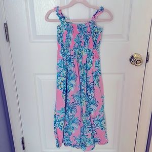 Girls EUC Lilly Pulitzer maxi pineapple dress size 6